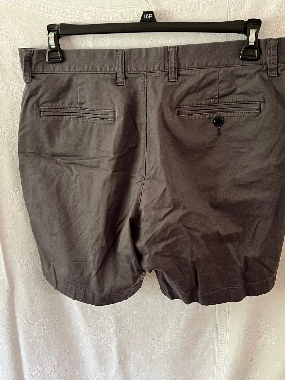 J. Crew Men's Re-Imagined Cotton Chino Shorts - Gray Waist 34